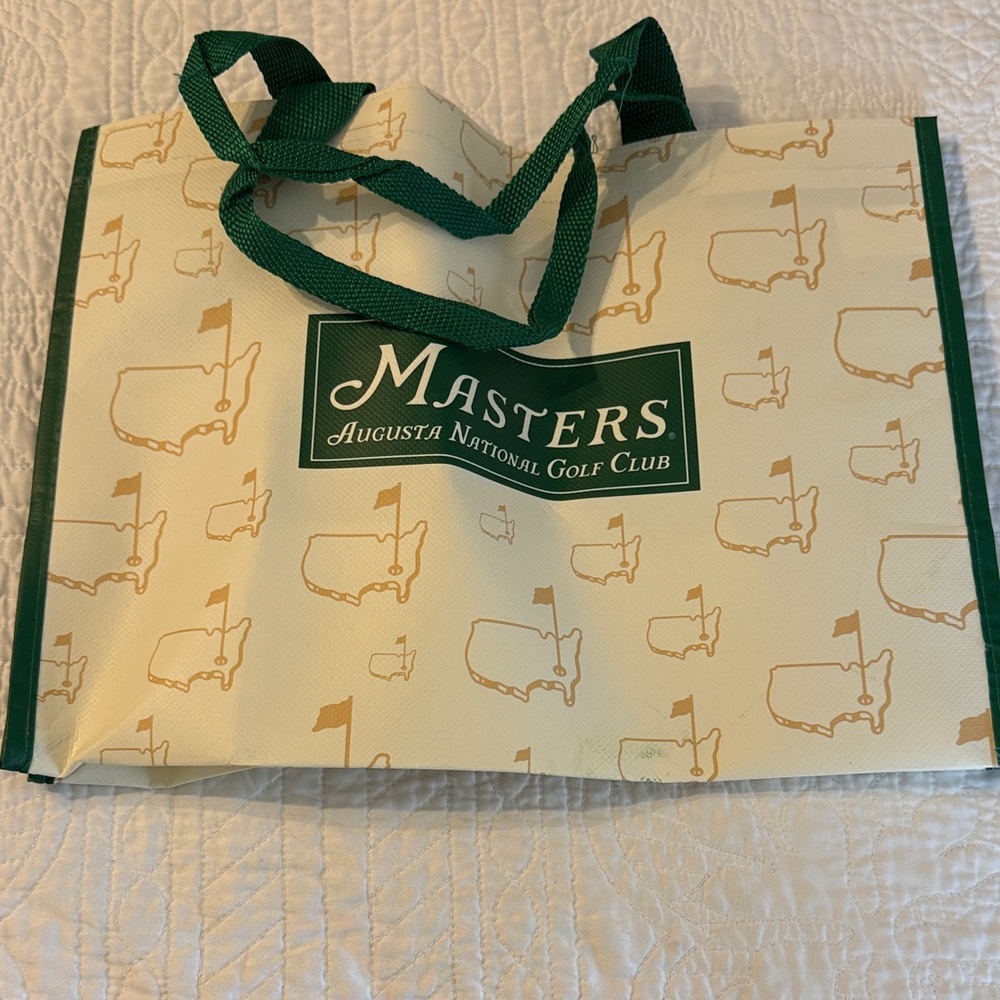 Masters Green and Cream Tote Bag